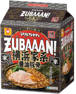 マルちゃんZUBAAAN! 横浜家系醤油豚骨 3食パック